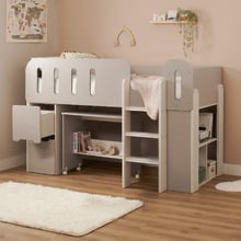 Folly Single Loft Bed with Desk